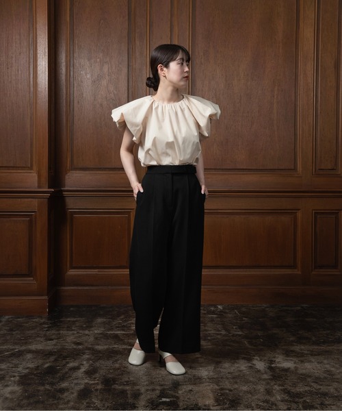 I_am（アイアム）の「butterfly blouse / バタフライブラウス（シャツ/ブラウス・レディース・ベビーピンク/ブラック/アイボリー・FREE）」の9枚目の写真