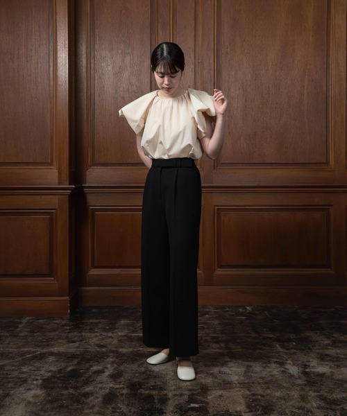 I_am（アイアム）の「butterfly blouse / バタフライブラウス（シャツ/ブラウス・レディース・ベビーピンク/ブラック/アイボリー・FREE）」の8枚目の写真