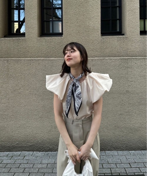 I_am（アイアム）の「butterfly blouse / バタフライブラウス（シャツ/ブラウス・レディース・ベビーピンク/ブラック/アイボリー・FREE）」の15枚目の写真