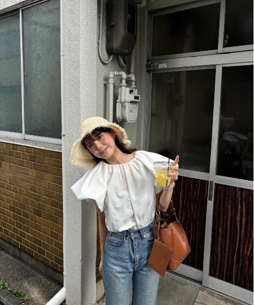 I_am（アイアム）の「butterfly blouse / バタフライブラウス（シャツ/ブラウス・レディース・ベビーピンク/ブラック/アイボリー・FREE）」の17枚目の写真