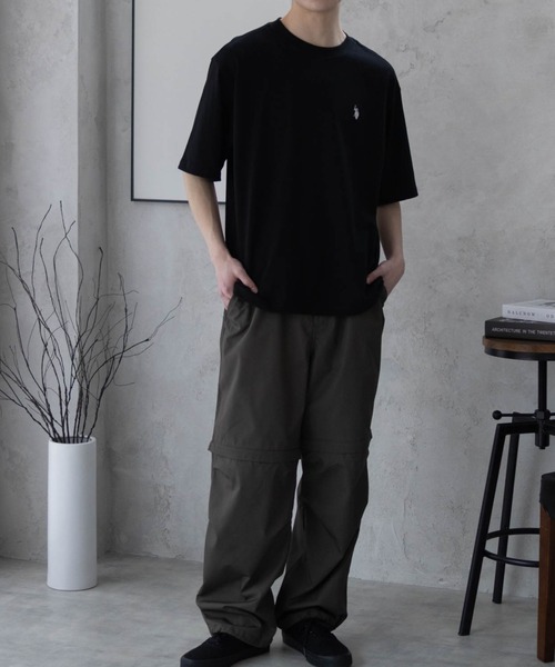 U.S. POLO ASSN.(ユーエスポロアッスン)の「【U.S. POLO ASSN./ユーエスポロアッスン】オーバーサイズワンポイントクルーネックTシャツ(Tシャツ/カットソー・レディース・ブラック/杢グレー/ネイビー/ホワイト・M/L/XL)」の10枚目の写真