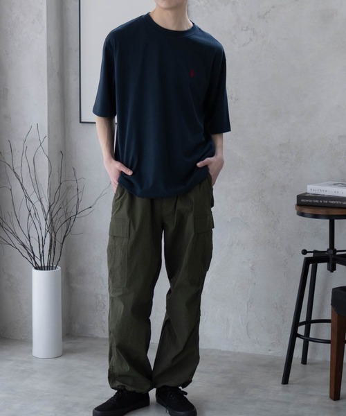 U.S. POLO ASSN.(ユーエスポロアッスン)の「【U.S. POLO ASSN./ユーエスポロアッスン】オーバーサイズワンポイントクルーネックTシャツ(Tシャツ/カットソー・レディース・ブラック/杢グレー/ネイビー/ホワイト・M/L/XL)」の18枚目の写真