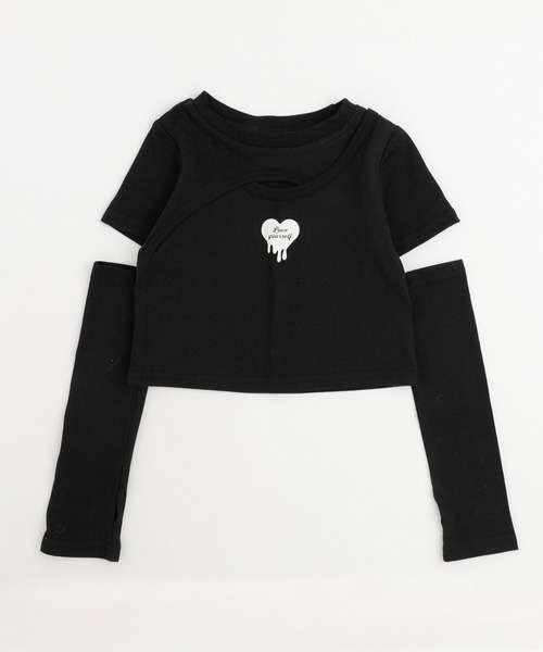 チャコット✴︎トリピュア✴︎Tシャツとアームカバーのセット　黒 Chacott 【チャコット 公式(chacott)】アームカバー