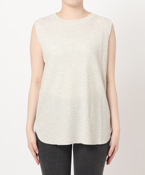 JOURNAL STANDARD relume(ジャーナルスタンダード レリューム)の「《追加》TCワッフルノースリーブ(Tシャツ/カットソー・レディース・ホワイト/ストーン/ブラック/イエロー・FREE)」の22枚目の写真