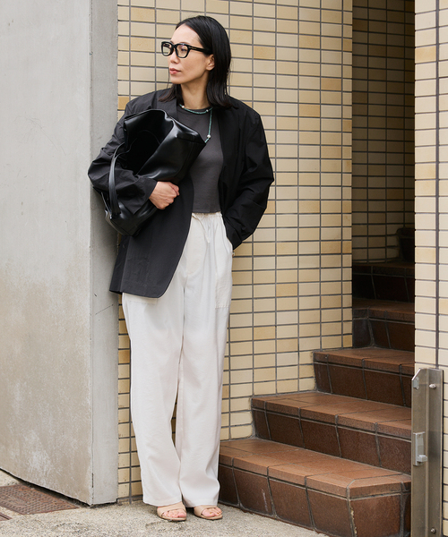 VERMEIL par iena(ヴェルメイユパーイエナ)の「SALCE サルチェ GRETE ONETONE 4452500016(トートバッグ・レディース・イエロー/ブラック・FREE)」の3枚目の写真