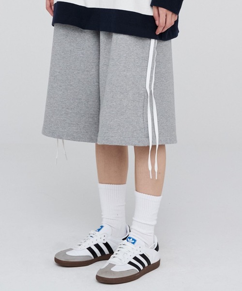 Opening Project（オープニングプロジェクト）の「OPENING PROJECT／リボンバミューダパンツ（スウェットパンツ・レディース・ブラウン/グレー/ブラック・SMALL/MEDIUM）」の3枚目の写真