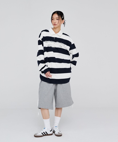 Opening Project（オープニングプロジェクト）の「OPENING PROJECT／リボンバミューダパンツ（スウェットパンツ・レディース・ブラウン/グレー/ブラック・SMALL/MEDIUM）」の4枚目の写真