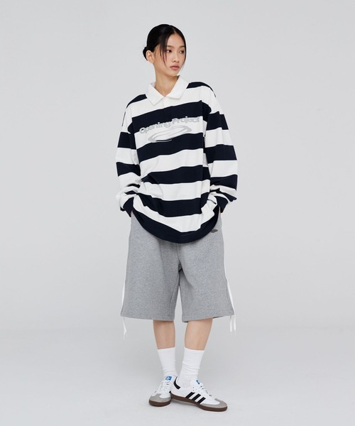 Opening Project（オープニングプロジェクト）の「OPENING PROJECT／リボンバミューダパンツ（スウェットパンツ・レディース・ブラウン/グレー/ブラック・SMALL/MEDIUM）」の5枚目の写真