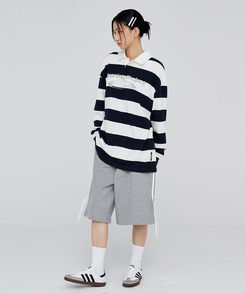 Opening Project（オープニングプロジェクト）の「OPENING PROJECT／リボンバミューダパンツ（スウェットパンツ・レディース・ブラウン/グレー/ブラック・SMALL/MEDIUM）」の7枚目の写真