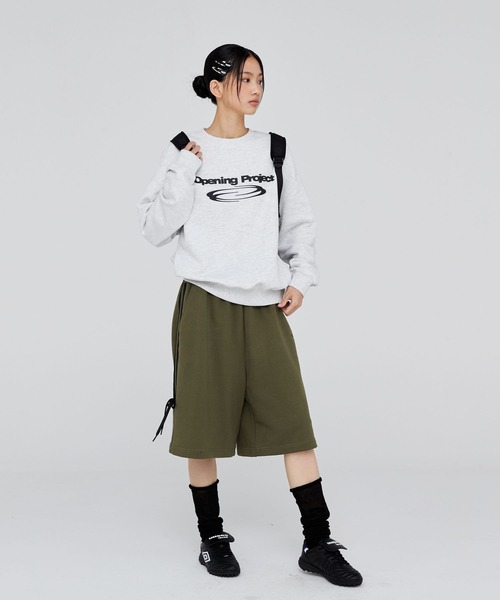 Opening Project（オープニングプロジェクト）の「OPENING PROJECT／リボンバミューダパンツ（スウェットパンツ・レディース・ブラウン/グレー/ブラック・SMALL/MEDIUM）」の13枚目の写真