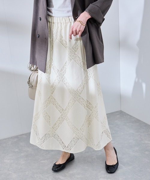 セール】ダイアゴナルレーシースカート（スカート）｜ROPE' PICNIC