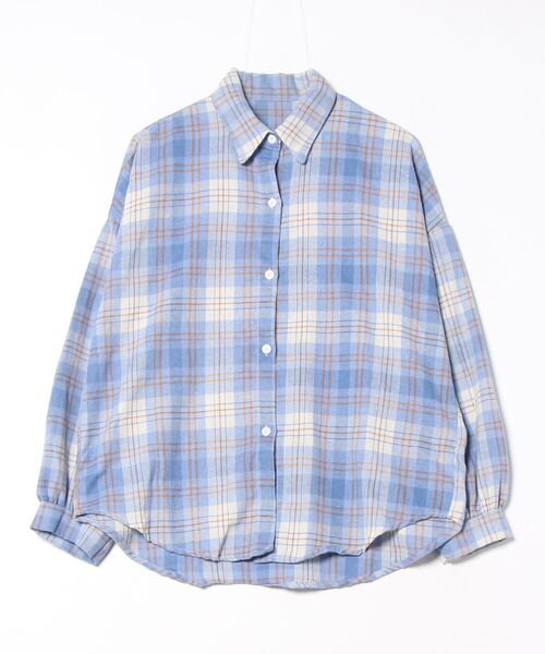 ROLD SKOV 25ss チェック柄 半袖シャツ ブルー ROLD SKOV 25ss チェック柄 半袖シャツ ブルー