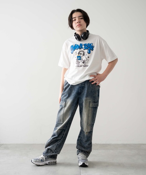 WEGO（ウィゴー）の「WEGO/デニムイージーカーゴパンツ(JUNIORサイズ)（デニムパンツ・キッズ・コバルトブルー/ブラック系3・150/160）」の16枚目の写真