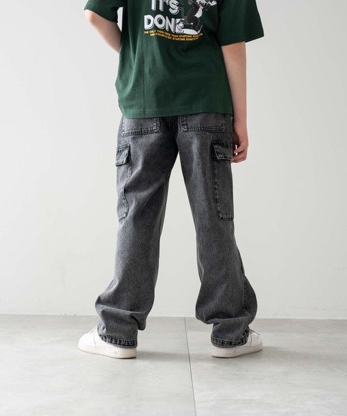 WEGO（ウィゴー）の「WEGO/デニムイージーカーゴパンツ(JUNIORサイズ)（デニムパンツ・キッズ・コバルトブルー/ブラック系3・150/160）」の10枚目の写真
