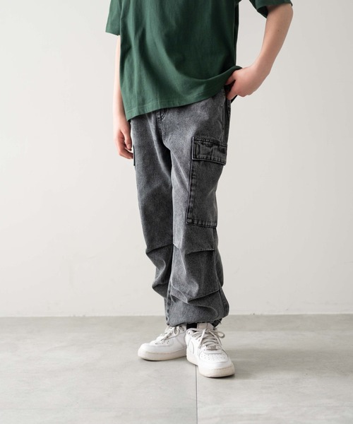 WEGO（ウィゴー）の「WEGO/デニムイージーカーゴパンツ(JUNIORサイズ)（デニムパンツ・キッズ・コバルトブルー/ブラック系3・150/160）」の11枚目の写真