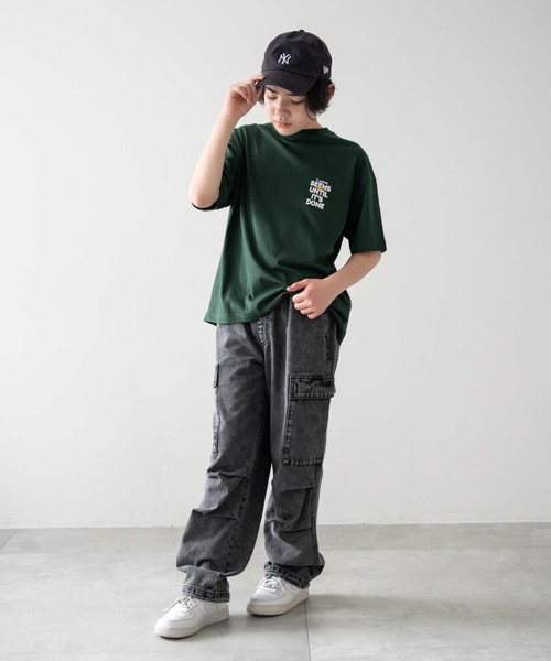 WEGO（ウィゴー）の「WEGO/デニムイージーカーゴパンツ(JUNIORサイズ)（デニムパンツ・キッズ・コバルトブルー/ブラック系3・150/160）」の12枚目の写真