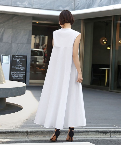 ノースリーブバックレスフレアロングワンピースシンプル 5060402 楽天市場】ノースリーブワンピース 夏 ワンピース レディース