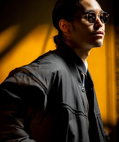 430(フォーサーティ)の「mj10713- CS LINE JACKET ショートジャケット(ブルゾン・メンズ・ベージュ/ブラック/カーキ・0/1/2/3)」の4枚目の写真