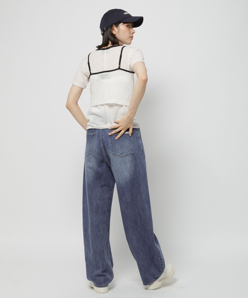 niko and...（ニコアンド）の「【WILLIAM B.ELIOTT】シアーレイヤードプルオーバー（Tシャツ/カットソー・レディース・オフホワイト/ブラウン・MEDIUM/LARGE）」の4枚目の写真