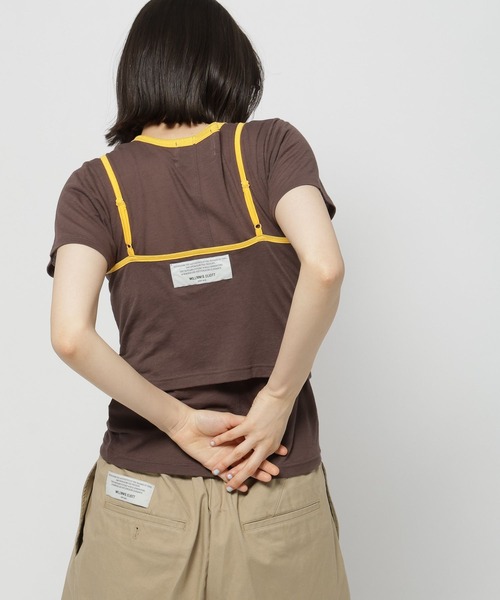 niko and...（ニコアンド）の「【WILLIAM B.ELIOTT】シアーレイヤードプルオーバー（Tシャツ/カットソー・レディース・オフホワイト/ブラウン・MEDIUM/LARGE）」の10枚目の写真