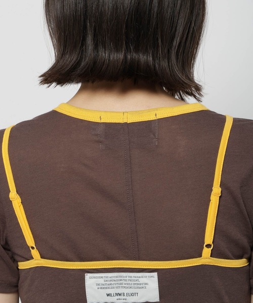 niko and...（ニコアンド）の「【WILLIAM B.ELIOTT】シアーレイヤードプルオーバー（Tシャツ/カットソー・レディース・オフホワイト/ブラウン・MEDIUM/LARGE）」の16枚目の写真