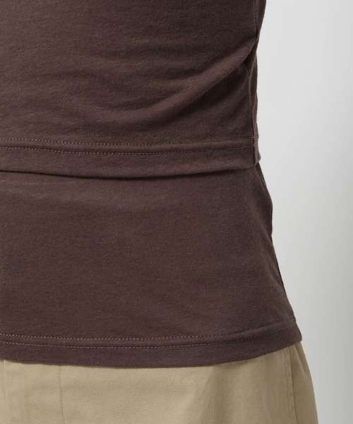 niko and...（ニコアンド）の「【WILLIAM B.ELIOTT】シアーレイヤードプルオーバー（Tシャツ/カットソー・レディース・オフホワイト/ブラウン・MEDIUM/LARGE）」の19枚目の写真