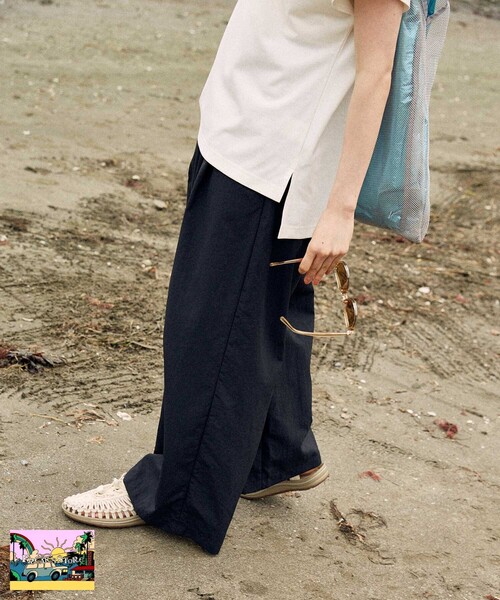 FREAK'S STORE(フリークスストア)の「【Beach & Festival】速乾・UVカットTシャツ 撥水パンツ セットアップ(その他パンツ・レディース・ベージュ/ブラック・フリ-)」の18枚目の写真