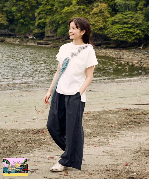 FREAK'S STORE(フリークスストア)の「【Beach & Festival】速乾・UVカットTシャツ 撥水パンツ セットアップ(その他パンツ・レディース・ベージュ/ブラック・フリ-)」の19枚目の写真