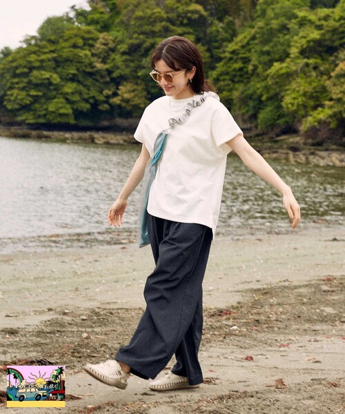 FREAK'S STORE(フリークスストア)の「【Beach & Festival】速乾・UVカットTシャツ 撥水パンツ セットアップ(その他パンツ・レディース・ベージュ/ブラック・フリ-)」の21枚目の写真
