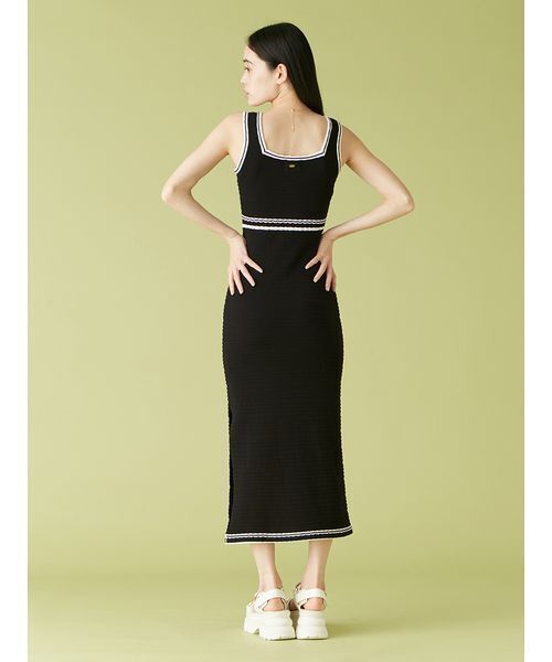 LILY BROWN×MARY QUANT デイジーボタンノースリーブニット LILY BROWN×MARY QUANT】デイジーボタンノースリーブニット