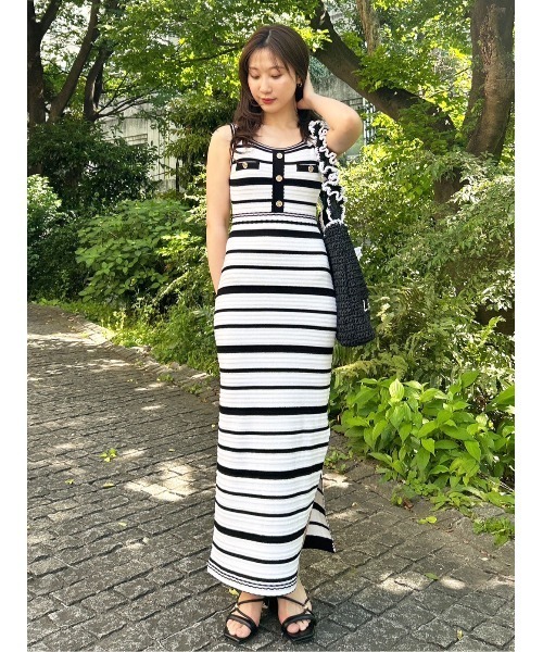 LILY BROWN×MARY QUANT】デイジーボタンノースリーブニット