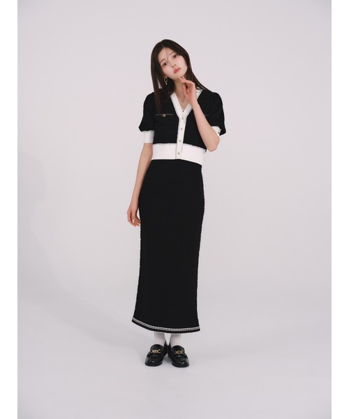 LILY BROWN×MARY QUANT】デイジーボタンノースリーブニット