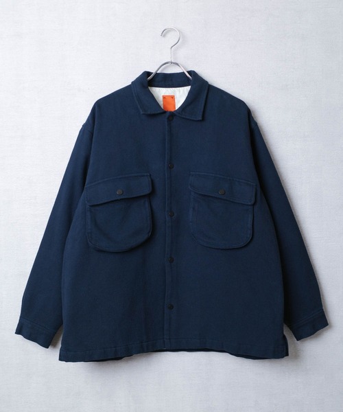 KATO`（カトー）の「【KATO'/カトー】222 キルティング コマサーモ コーチングJKT KS2232831（ブルゾン・メンズ・オリーブ/ブルー・MEDIUM/SMALL/LARGE）」の2枚目の写真