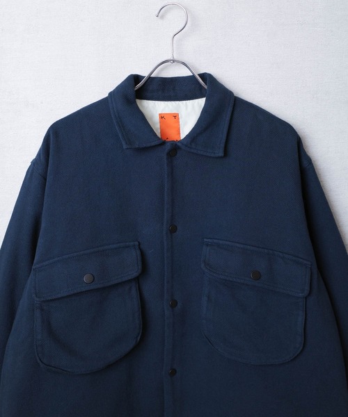 KATO`（カトー）の「【KATO'/カトー】222 キルティング コマサーモ コーチングJKT KS2232831（ブルゾン・メンズ・オリーブ/ブルー・MEDIUM/SMALL/LARGE）」の3枚目の写真