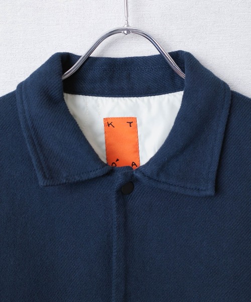 KATO`（カトー）の「【KATO'/カトー】222 キルティング コマサーモ コーチングJKT KS2232831（ブルゾン・メンズ・オリーブ/ブルー・MEDIUM/SMALL/LARGE）」の4枚目の写真