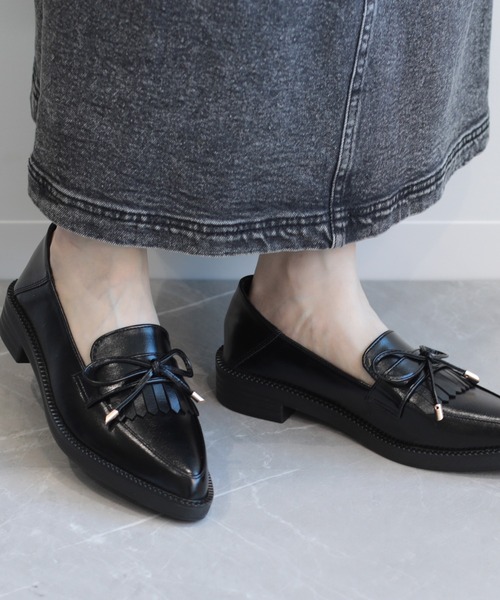 shoes365(シューズスリーシックスファイヴ)の「シューズ(その他シューズ・レディース・ブラック・24.0cm)」の6枚目の写真
