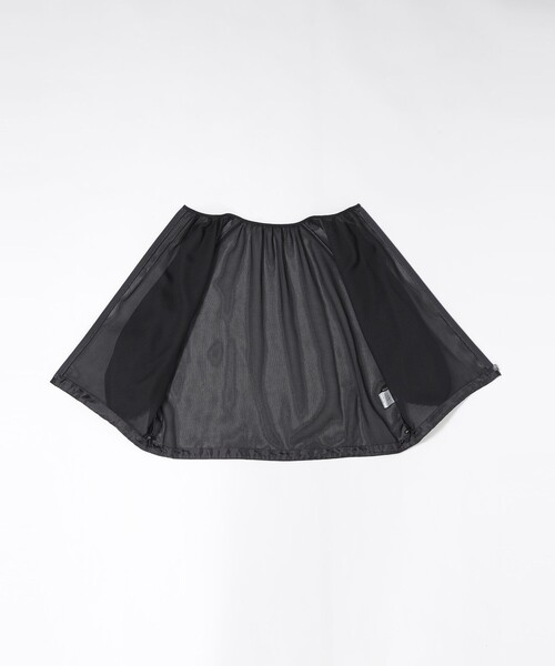 TRANS WORK(トランスワーク)の「【L】【ウォッシャブル】麻調メッシュブルゾン(ブルゾン・レディース・グレー系その他/ネイビー・44)」の10枚目の写真