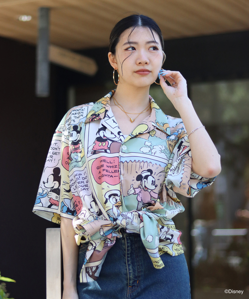 セール】ChahChah/DISNEY/AMEKOMI CHILLING SHIRT（シャツ