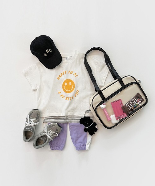 unifriend（ユニフレンド）の「韓国子供服ウェイ・ジョガー・パンツ（スウェットパンツ・キッズ・チャコール/パープル/イエロー/ピンク/カーキ・110/120/130/140）」の3枚目の写真