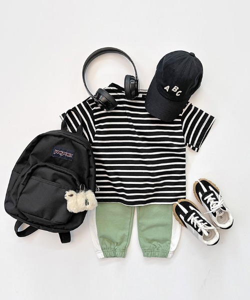 unifriend（ユニフレンド）の「韓国子供服ウェイ・ジョガー・パンツ（スウェットパンツ・キッズ・チャコール/パープル/イエロー/ピンク/カーキ・110/120/130/140）」の15枚目の写真