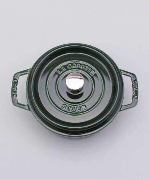 ピコ・ココット ラウンド 20cm バジルグリーン ＜staub ストウブ＞（鍋