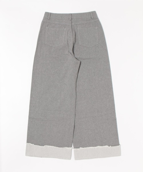 SUWDEE(スーディー)の「roll up wide denim pants(デニムパンツ・レディース・ホワイト/ブラック・S/M/L)」の14枚目の写真