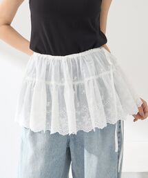 エンブロイダリー刺繍ラップスカート