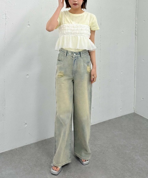 archives（アルシーヴ）の「シアーチェックドットビスチェ（その他トップス・レディース・ブルー/オフホワイト/ブラック・MEDIUM）」の20枚目の写真