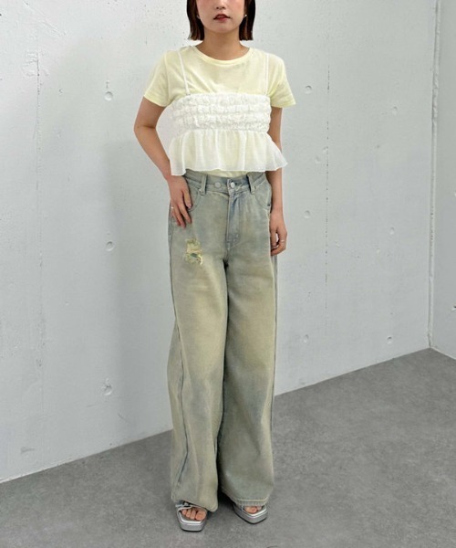 archives（アルシーヴ）の「シアーチェックドットビスチェ（その他トップス・レディース・ブルー/オフホワイト/ブラック・MEDIUM）」の19枚目の写真