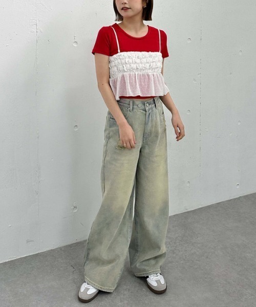 archives（アルシーヴ）の「シアーチェックドットビスチェ（その他トップス・レディース・ブルー/オフホワイト/ブラック・MEDIUM）」の15枚目の写真