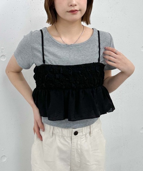 archives（アルシーヴ）の「シアーチェックドットビスチェ（その他トップス・レディース・ブルー/オフホワイト/ブラック・MEDIUM）」の14枚目の写真