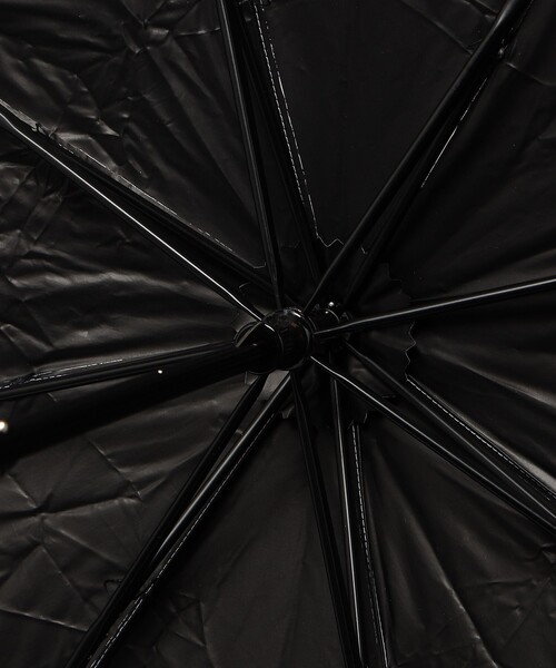 BLUELANE(ブルーレーン)の「<BLUELANE>フラワー 晴雨兼用 折りたたみ傘(折りたたみ傘・レディース・ブラック・FREE)」の7枚目の写真