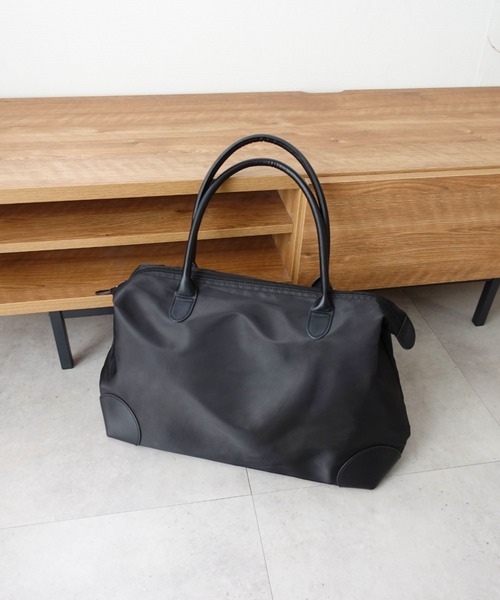 unnu（ユヌ）の「ナイロンラージボストン トラベルバッグ（ボストンバッグ・レディース・ブラック/ブラウン/ネイビー/ベージュ・F）」の14枚目の写真