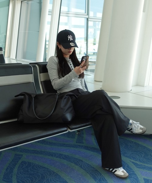 unnu（ユヌ）の「ナイロンラージボストン トラベルバッグ（ボストンバッグ・レディース・ブラック/ブラウン/ネイビー/ベージュ・F）」の20枚目の写真